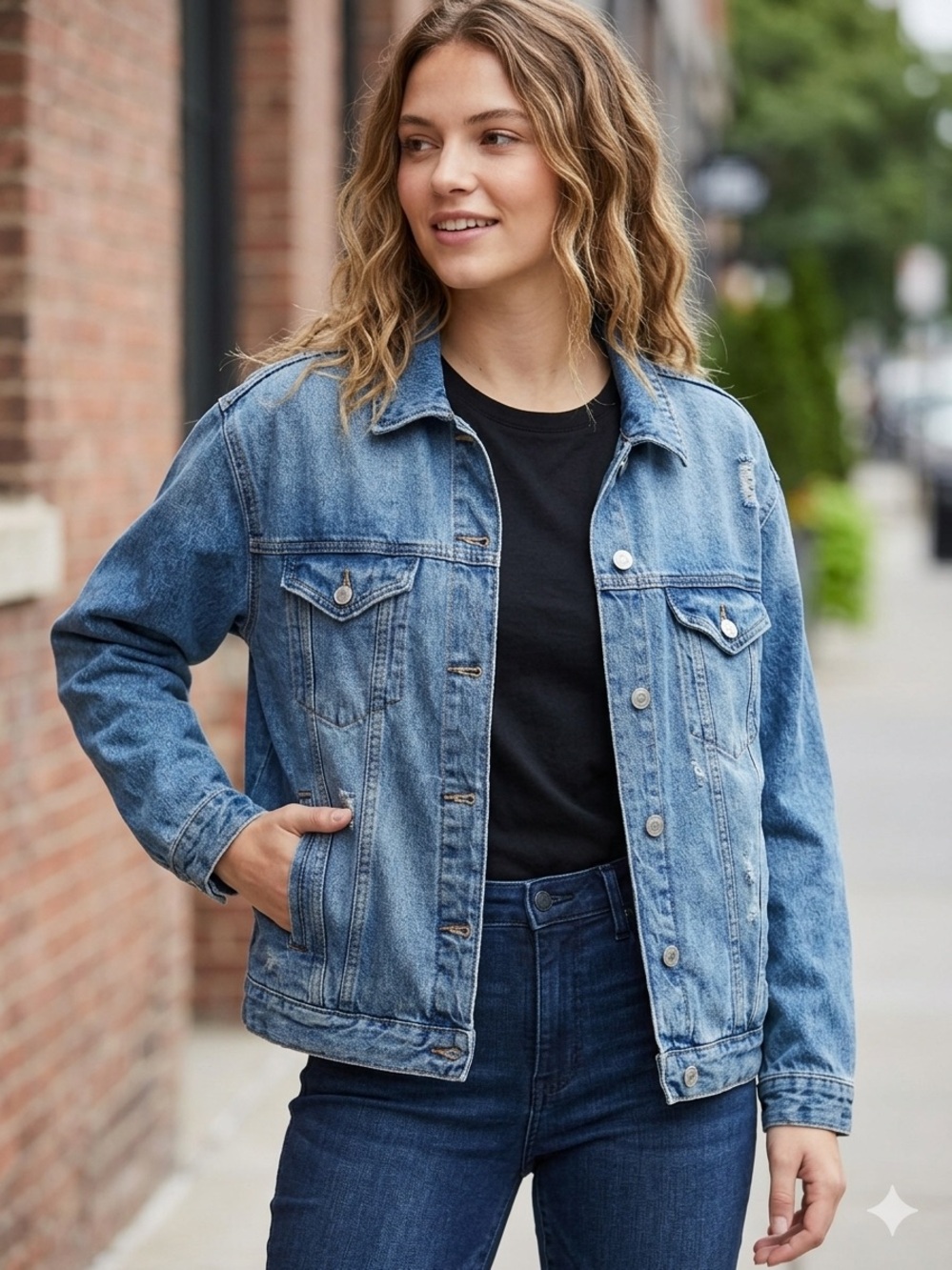 wild fable Blue Denim Trucker Jacket